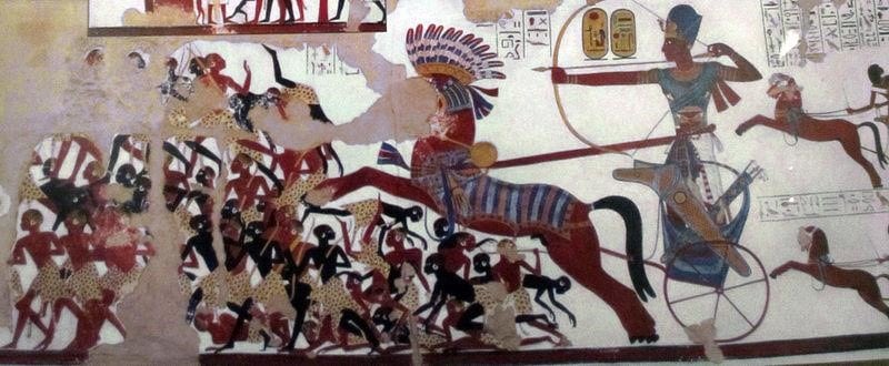 Battle of Nubia painting