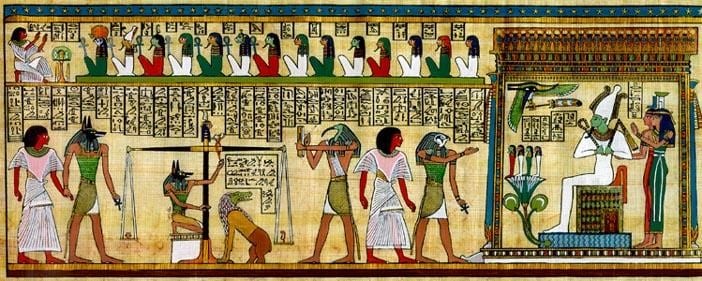 The funerary, Egyptian painting