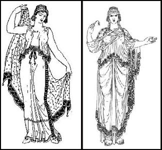 How Greek women dressed. The female dress of the classical period.