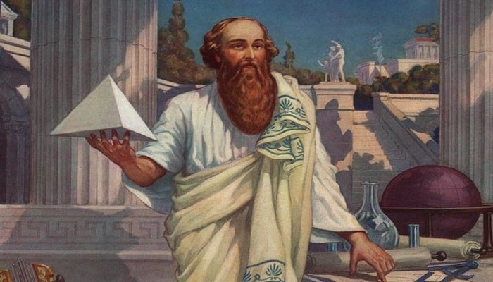 Greek philosopher Pythagoras