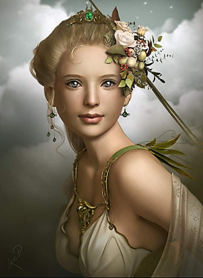 Goddess of harvest and grain, Demeter