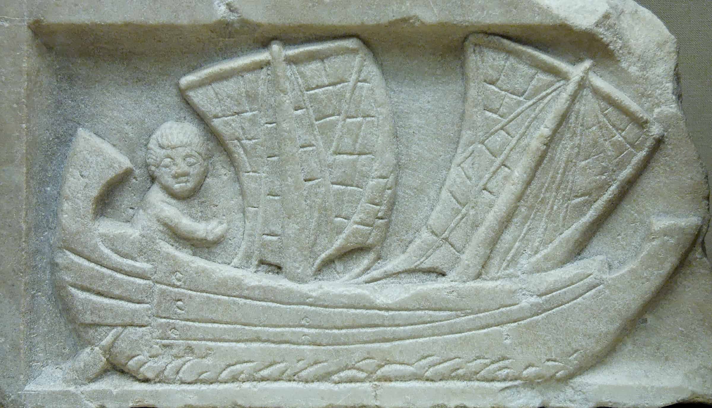 Ancient sailboat, Mesopotamia