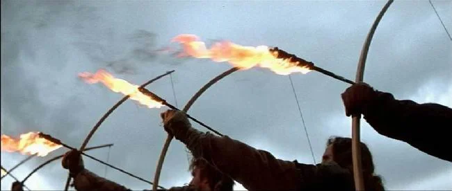 Flaming fire arrow