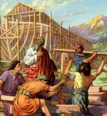 Epic of Gilgamesh: Utnapishtim takes seven days to build the ark