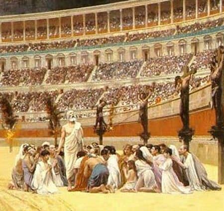 The Colosseum was a place of worship for Christians