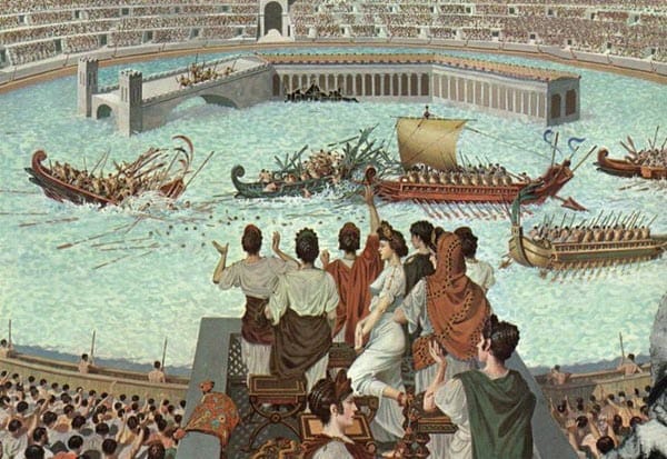 Sea battles at the Colosseum