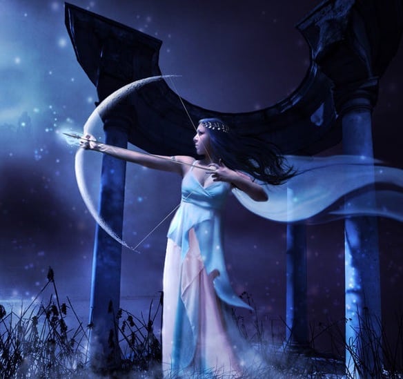 Diana, goddess of the hunt and the moon