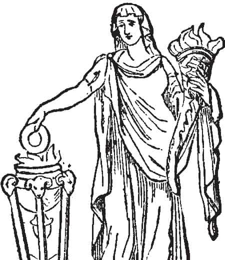 Vesta, the Roman goddess of family, home, and hearth