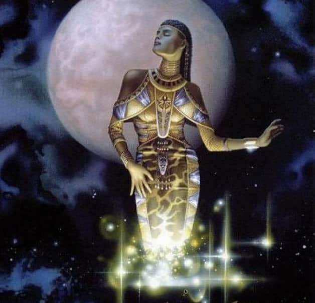 Ereshkigal or Irkalla, the goddess of the underworld