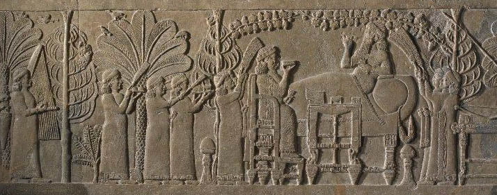  Ashurbanipal and His Queen in the Garden