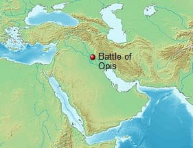 The battle of Opis location